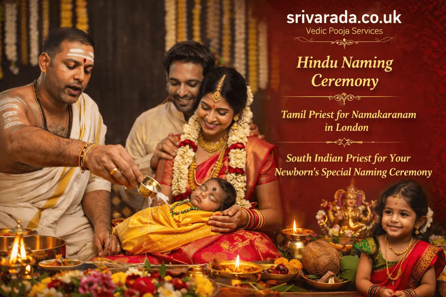 Namakaranam Ceremony in the UK: Authentic Tamil Priest & Vedic Ritua